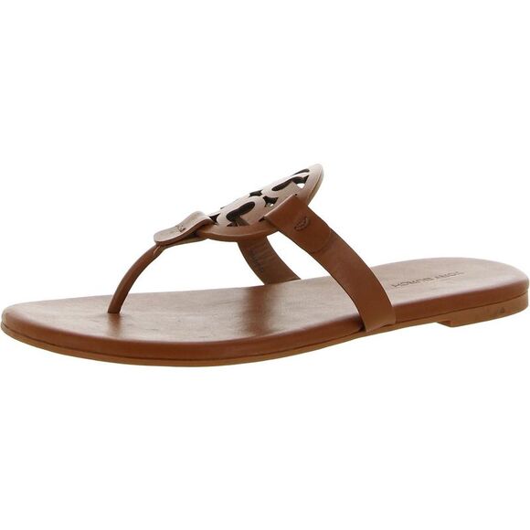 Tory Burch Miller Soft Women's Leather Memory Foam Slide Thong Sandals NWT - Picture 4 of 5
